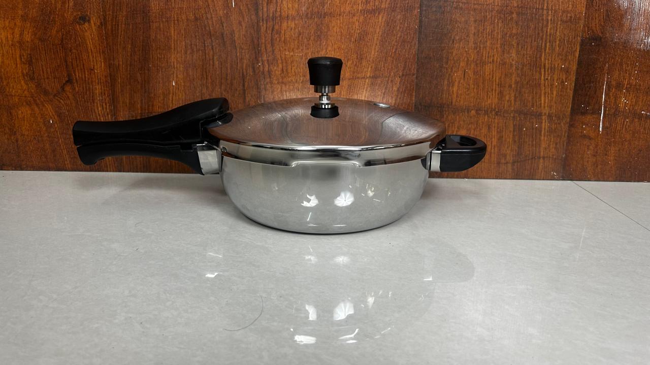 Triply Stainless Steel Pressure Pan 3.5L | Induction Friendly - Agroshoppy